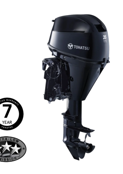 Tohatsu MFS25D EPTL 25HP Long Shaft EFI Remote Power Tilt