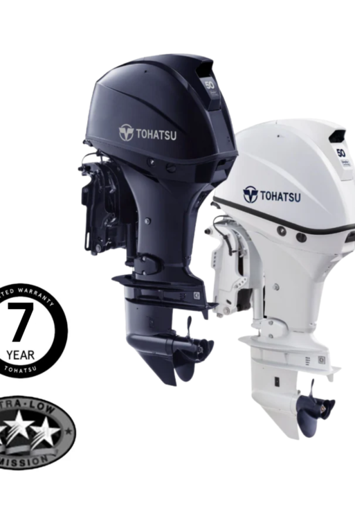 Tohatsu MFS50A EFTL 50HP Long Shaft EFI Tiller Power Tilt