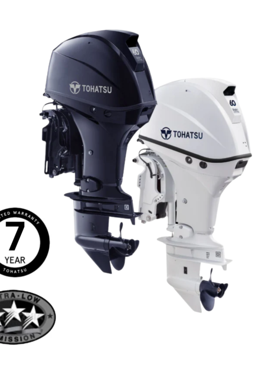 Tohatsu MFS60A EPTL 60HP Long Shaft EFI Remote Power Tilt