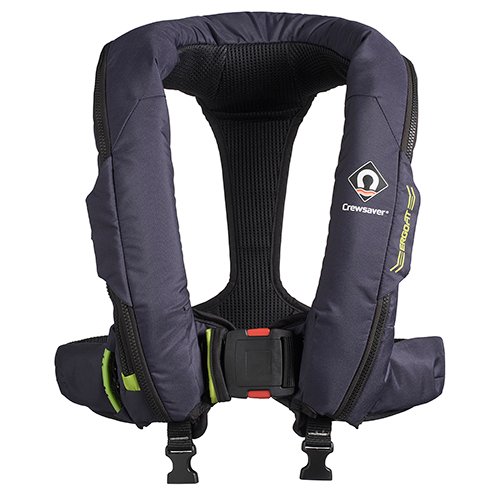 Crewsaver ErgoFit 190N Automatic Lifejacket with Harness, Light and Hood - Navy/Lime