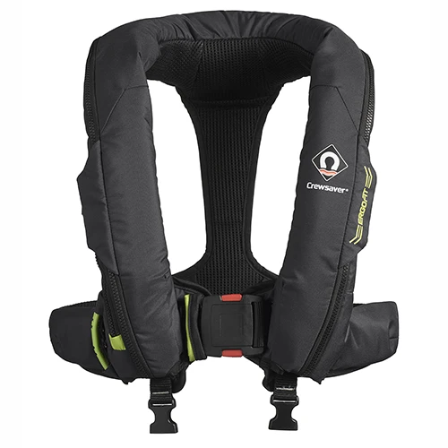 Crewsaver ErgoFit 290N Automatic Lifejacket with Harness, Light and Hood - Black/Lime