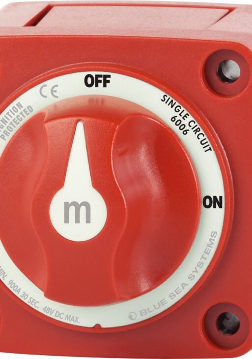 Blue Sea Systems 6006 m-Series Mini On-Off Battery Switch - Red