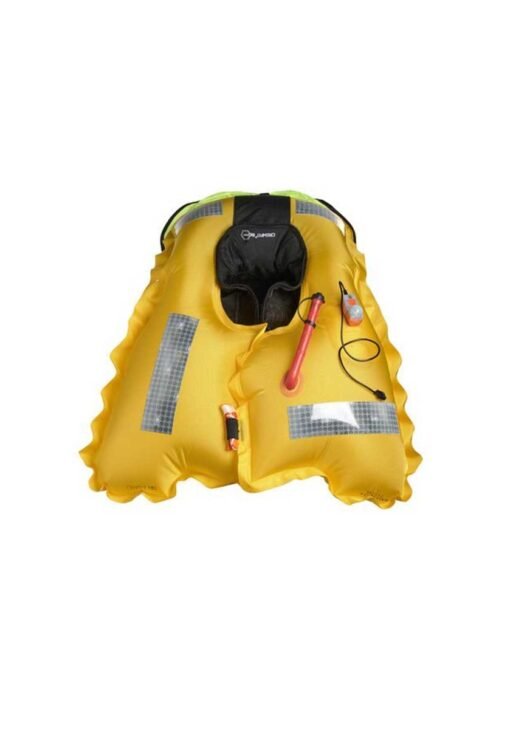 Crewsaver Crewfit+ 180N Pro Automatic Lifejacket with Harness, Light and Sprayhood - Black