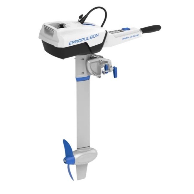 ePropulsion Spirit 1.0 Plus Short-Shaft Electric Outboard with Battery
