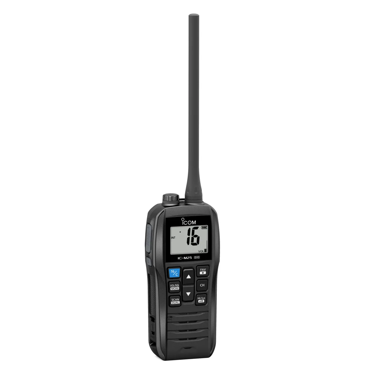 Icom IC-M25EURO EVO Floating Handheld VHF Marine Radio – Black