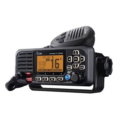 Icom IC-M330GE Fixed VHF/DSC Marine Radio with GPS – Black